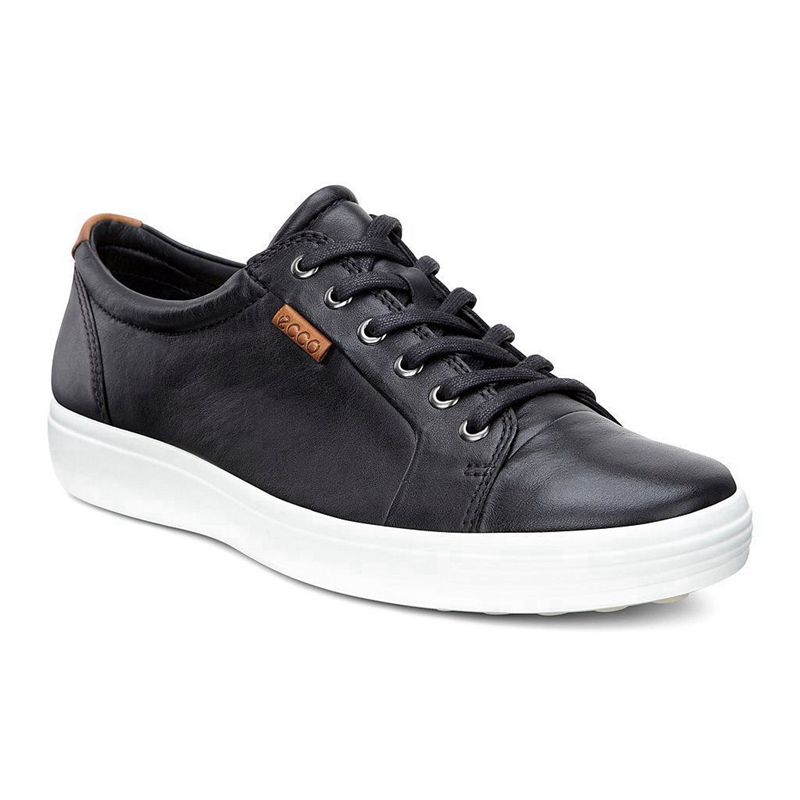 Men Casual Ecco Soft 7 M - Sneakers Black - India IMJTDX168